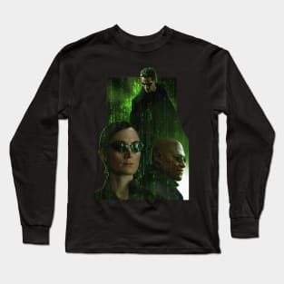 The Matrix Neo Keanu Film Conspiracy pill Long Sleeve T-Shirt